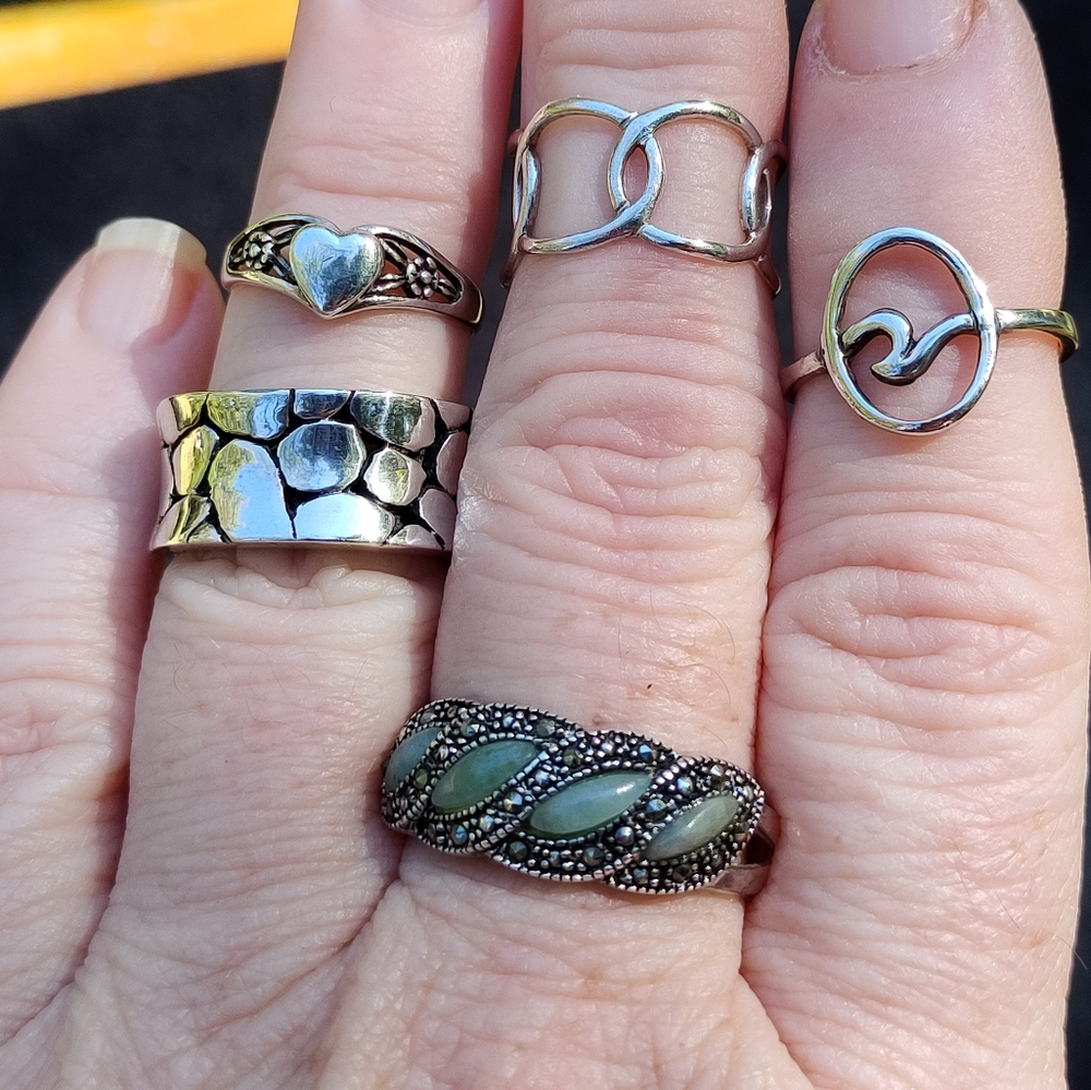 ❤️ SOLD!!! Real Sterling 925 Jewelry Lot - Picture 2 of 15